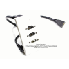 Placa Tapa doble HDMI 4k pigtail + USB 2.0 pigtail en ABS