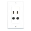 Placa Tapa Decora 2 HDMI 4k + 2 Jack 3.5 mm en ABS