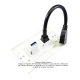 Placa Tapa Decora HDMI 4k pigtail + USB 3.0 en ABS