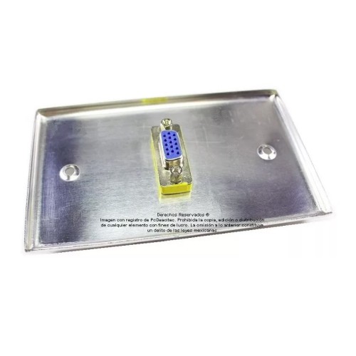 Placa Tapa VGA Acero Inoxidable grado alimenticio Placa Tapa VGA Acero Inoxidable grado alimenticio