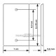 Placa Tapa HDMI 4k pigtail con Interruptor Push ON/OFF en ABS