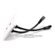 Placa Tapa Decora doble pigtail HDMI 4k en ABS