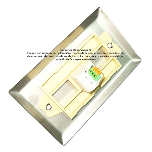 Placa Tapa Audio Jack 3.5 mm a remate con opresores en Acero Inoxidable Placa Tapa Audio Jack 3.5 mm a remate con opresores en Acero Inoxidable