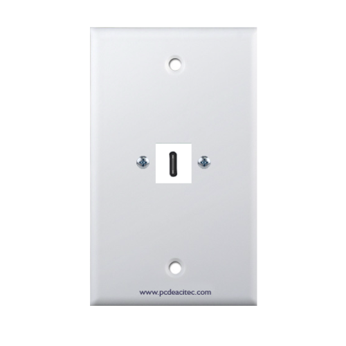 Placa Tapa USB-C en ABS