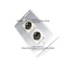Placa Tapa XLR Canon doble macho a soldable en Aluminio
