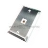 Placa Tapa Audio Jack 3.5 mm en Acero Inoxidable