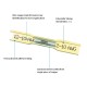 Conector para unión por crimpado termorretráctil, grado marino 12-10 AWG Amarillo