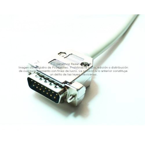Cable de datos DB15 macho a hembra 2 m ENSAMBLADO Cable de datos DB15 macho a hembra 2 m ENSAMBLADO