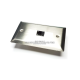 Placa Tapa 1 Jack RJ45 Cat5 crimpado en Acero Inoxidable