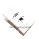 Placa Tapa VGA + RJ45 Cat6 cople en ABS Placa Tapa VGA + RJ45 Cat6 cople en ABS