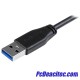 Cable USB 3.0 tipo A a Micro B 45° izquierda de 0.5 m Cable USB 3.0 tipo A a Micro B 45° izquierda de 0.5 m