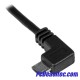 Cable de 1m Micro USB con conector acodado a la izquierda - Cable de Carga y Sincronización Cable de 1m Micro USB con conector acodado a la izquierda - Cable de Carga y Sincronización