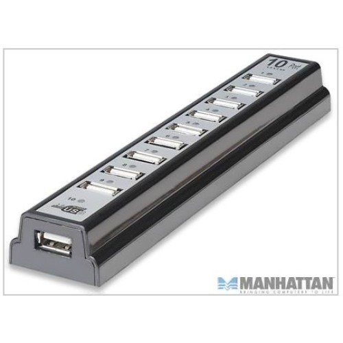 Hub USB 2.0 con 10 puertos que proveen energía Hub USB 2.0 con 10 puertos que proveen energía