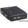 Switch KVM de 4 puertos con USB y soporte de audio
