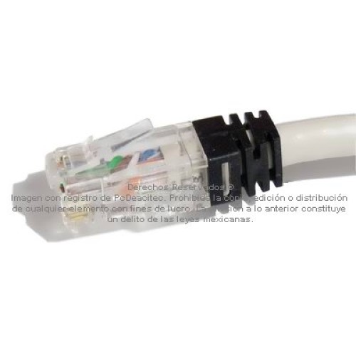 Plug Modular RJ45, UTP Cat6 con insertos, ancla y bota, precio x pieza