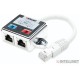 Switch para Red 1x2. Distribuidor Dual RJ45 Cat5 Blindado Switch para Red 1x2. Distribuidor Dual RJ45 Cat5 Blindado