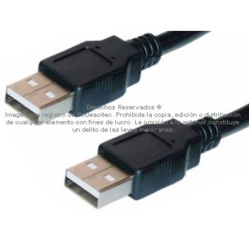 Cable extensión USB 2.0 A macho a macho de 1.8 m