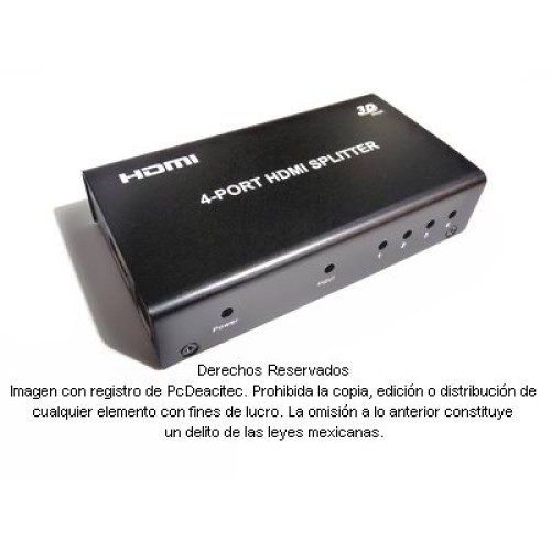 HDMI Splitter 1X4 multiplicador de video con soporte para funciones 3D 