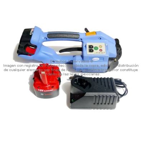 Flejadora Portátil Automática fleje PET y PP, 2 baterías y cargador