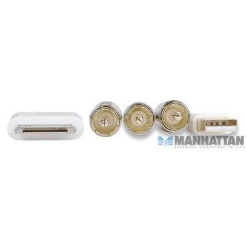 Cable 30 pines ipod, ipad, iphone a AV Compuesto con USB Cable 30 pines ipod, ipad, iphone a AV Compuesto con USB