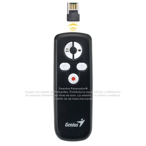 Presentador, mouse, controlador multimedia y apuntador laser 