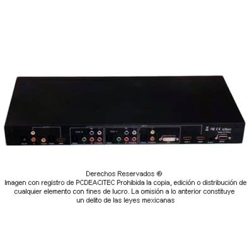 Switch de video HDMI, DVI, RGB, Toslink y RL con control remoto Switch de video HDMI, DVI, RGB, Toslink y RL con control remoto