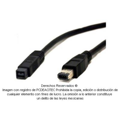 Cable FireWire 800 a 400 de 9 a 6 pines 3 m Cable FireWire 800 a 400 de 9 a 6 pines 3 m