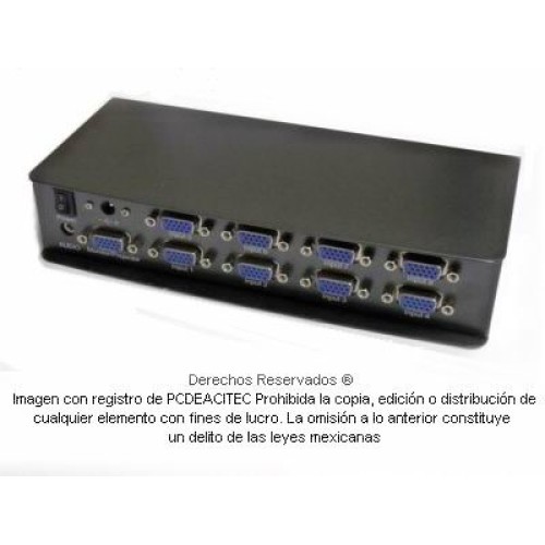 Switch de video VGA 8x1 + Audio, con control remoto Switch de video VGA 8x1 + Audio, con control remoto