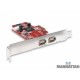 Tarjeta PCI Express FireWire 400 con 2 puertos externos