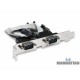 Tarjeta Serial PCI Express, 2 puertos DB9