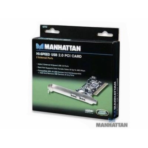 Tarjeta PCI 2 puertos externos USB 2.0
