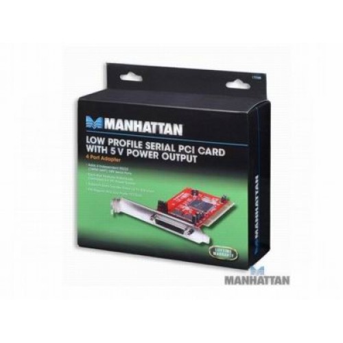 Tarjeta Serial PCI con 4 puertos, 5 V potencia de salida