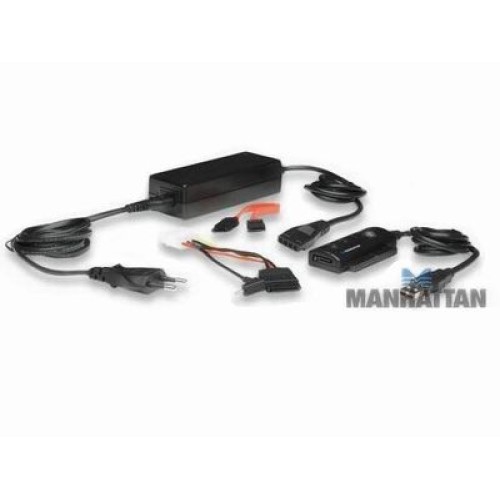 Convertidor USB 2.0 a SATA-IDE con fuente de alimentación Convertidor USB 2.0 a SATA-IDE con fuente de alimentación