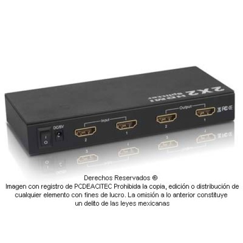HDMI Switch Splitter Amplificador 2X2 HDMI Switch Splitter Amplificador 2X2