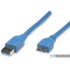 Cable USB 3.0 tipo A macho a micro B macho 2 m