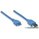 Cable USB 3.0 tipo A macho a micro B macho 2 m
