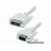 Cable DVI-A (12 pines+5) análogo a VGA (HD15) de 1.8 m