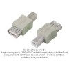 Adaptador USB tipo A hembra a tipo B macho