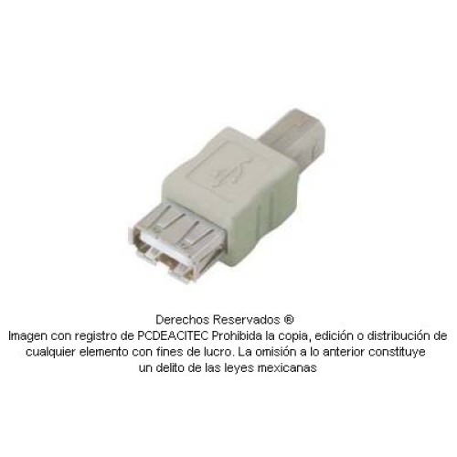 Adaptador USB tipo A hembra a tipo B macho Adaptador USB tipo A hembra a tipo B macho