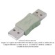 Adaptador USB tipo A macho a tipo A macho