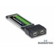 Tarjeta express card 34/54 a dos puertos firewire 400