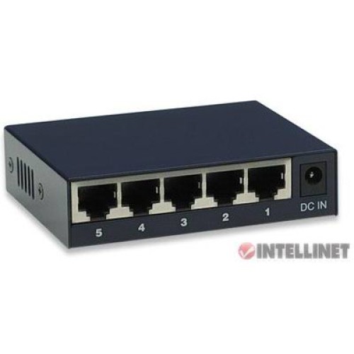 Switch para Red de Oficina Fast Ethernet 5 puertos, Metálico