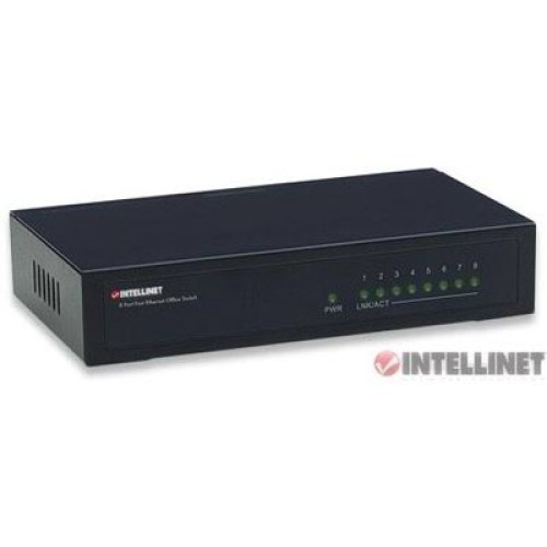 Switch para Red de Oficina Fast Ethernet Metálico de 8 puertos