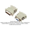 Adaptador DVI-D 24+1 pines macho a VGA hembra