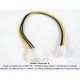 Cable adaptador P4 a molex energía interna