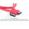 Cable Interno SATA a SATA tipo L de 100 cm