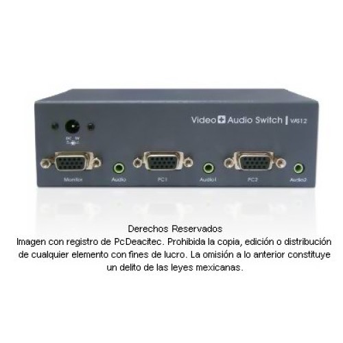 Switch de video VGA 2x1 + Audio con control remoto Switch de video VGA 2x1 + Audio con control remoto
