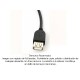 Placa Tapa USB 2.0 tipo A con pigtail en ABS