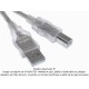 Cable USB 2.0 AB macho a macho de 3 m