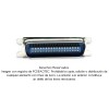 Adaptador CEN36 (Centronics 36 pines) macho a DB25 macho
